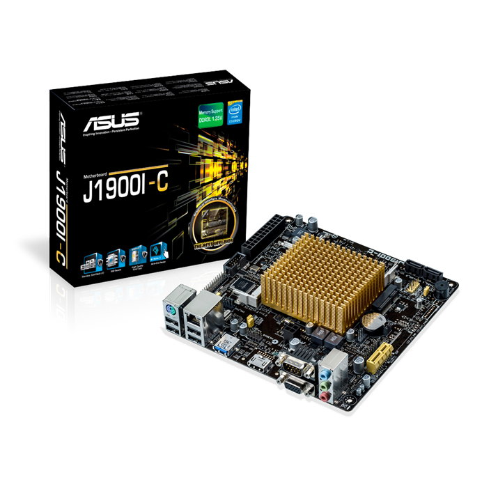 Материнська плата ASUS з вбудованим процесором Intel Celeron® J1900, портами HDMI та USB 3.0